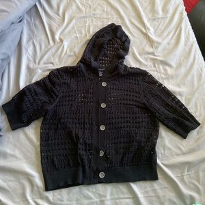 Calvin Klein Jeans Black Hooded Top